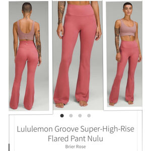 Lululemon Nulu Pink High-Rise
Flared Yoga Workout Pants size 10 Perfect Cond!